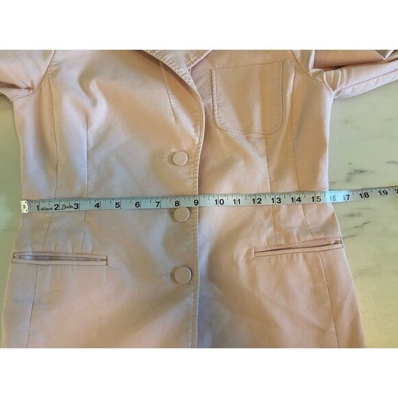 CABI Grace Blazer Pink Stretch Twill Button-up Jacket Size 4 Office Party Date - Picture 9 of 9
